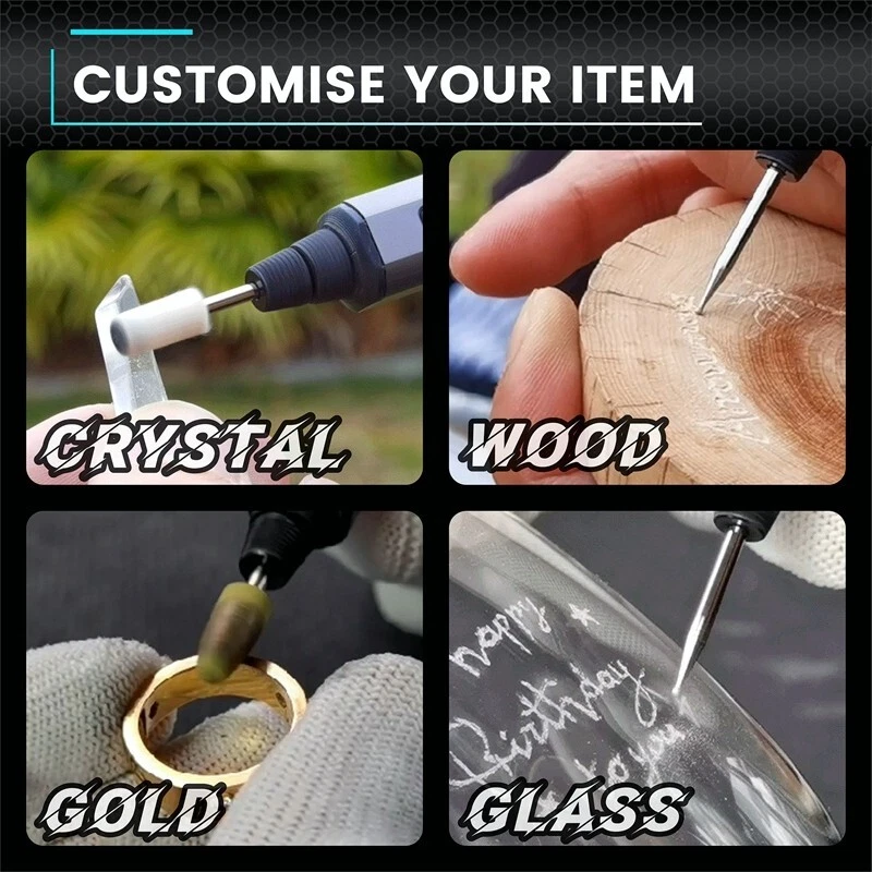 Mini pluma de grabado eléctrica ARROWMAX original SGS herramientas giratorias inalámbricas Foto 2 de 4