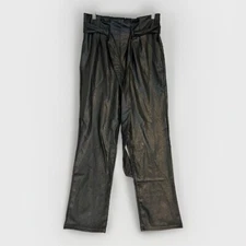 Commando Faux Leather Paperbag High Waisted Pant S