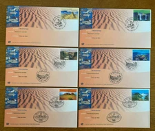 6)UN #754-55/G333-34/V250-51   AUSTRALIA WORLD HERITAGE  UN FDC 1999