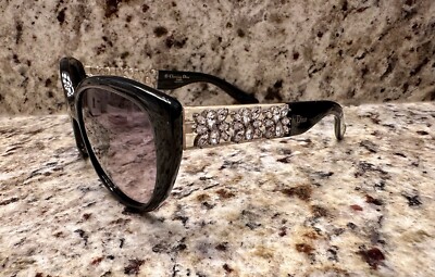 Christian Dior Mystere Sunglasses Crystal Black Frames RARE  display picture 1