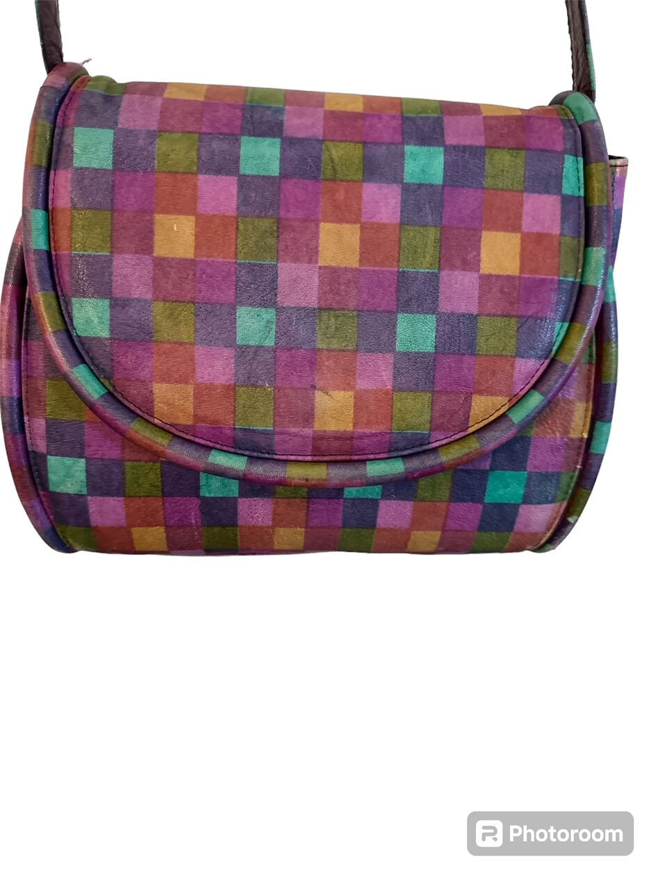 VINTAGE Stuart Weitzman PATCHWORK LEATHER CROSSBO… - image 2