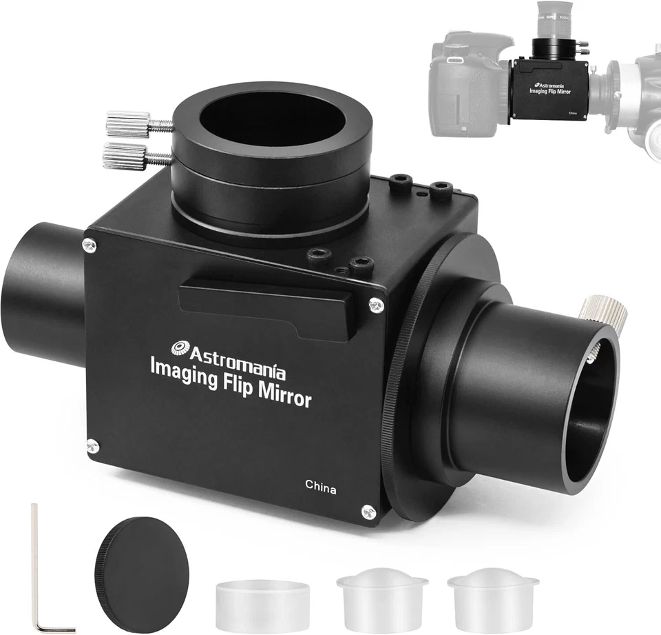 Lightweight 1.25" Flip Mirror Telescope Accessory for Perfect Focusing & Viewing - Image 3 of 4