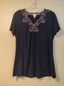 Soma Cool Noites De Pijama Camiseta Black Gold De Renda Sexy Pijama Pequeno  confortável macio EUC | eBay