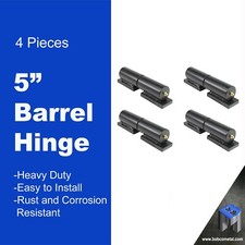 5" Heavy Duty Weldable Barrel Gate Hinges 4 Pieces