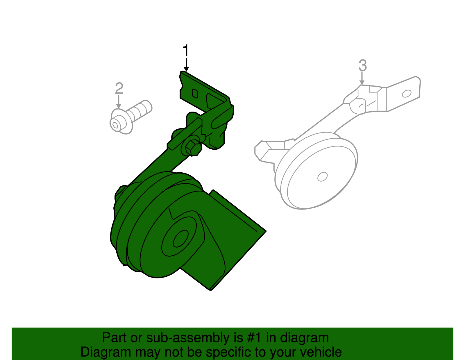 Genuine Kia Horn 96611A7100 eBay