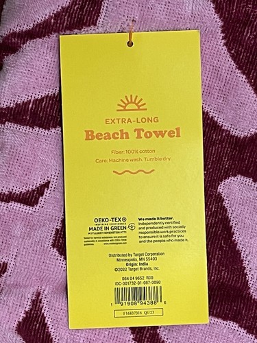 "Toalla de playa extra larga natación bronceado castillo escuadrón de surf extra larga 36""x72""" - Imagen 3 de 3