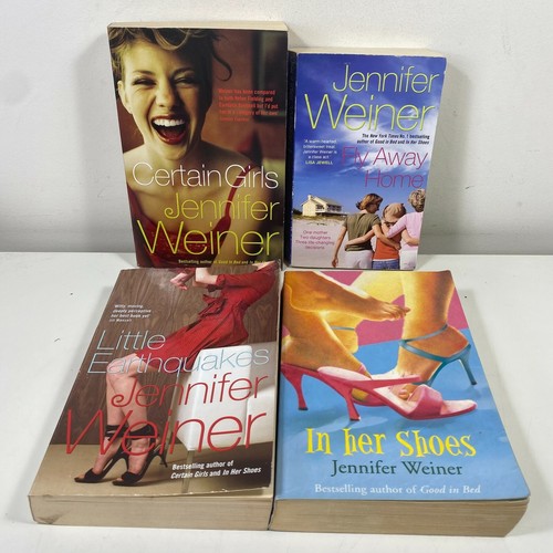 4 Lot Jennifer Weiner - Fly Away Home, Certain Girls, In Her Shoes, +1