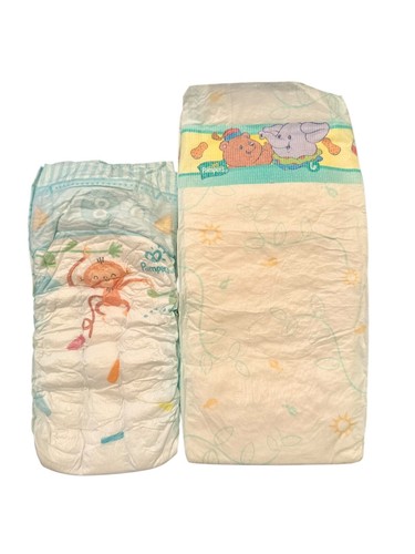 Vintage Pampers Baby-Dry Size 6 for Babies 35+lbs (imported) - Picture 11 of 15