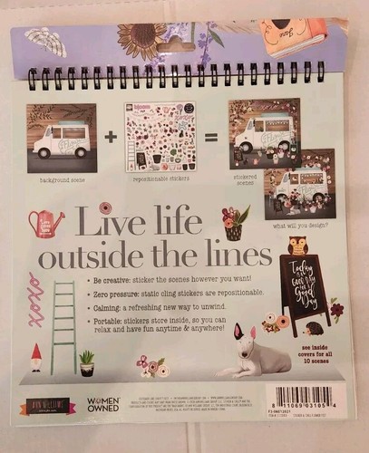 Sticker & chill Flower Fest Book (2020, 9 x 9) - Picture 2 of 2