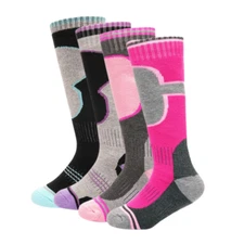 4Pairs Thermal Socks Women, Skiing, Snowboarding, Hiking Warm Socks Women UK 4-8