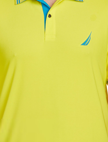 Nautica Performance Navtech Polo Shirt Size 2XL Colors: Blazing Yellow & Blue