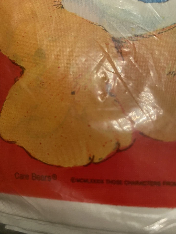 Care Bears VINTAGE AMERICAN GREETINGS 1989 PLASTIC TABLE COVER 54" x 96 New - Image 4 of 4