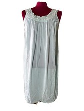 MISS ELAINE Exclusive for Dillards BLUE short nightgown size Small sleeveless