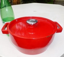 PYREX COCOTTE Fonte Émaillée SLOW COOK Ronde Ø24Cm 3,6L Lave-Vaisselle Four