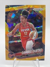 2025 Panini Prizm WNBA Damiris Dantas Orange Prizm #42 SP /10 Indiana Fever