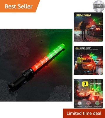 LED Safety Wand for Traffic Control & Night Walking - Lightweight & Durable