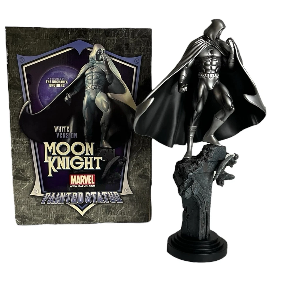 月亮骑士银版漫威漫画Bowen 18”绘画雕像1816/2000盒 — 第 2/4 张图片