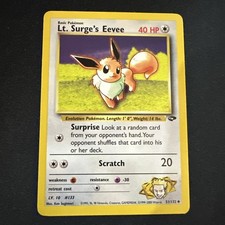 LT. SURGE'S EEVEE NM - Gym Challenge 51/132 - Pokemon Trading Card Game on eBay