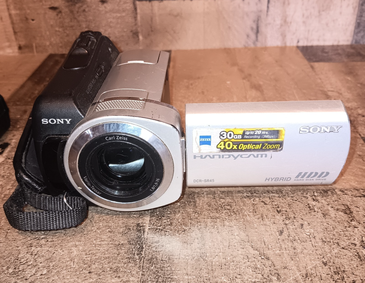 Sony DCR-SR45 30 GB Camcorder - Black/Silver for sale online | eBay
