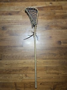 Vintage Patterson Wooden Lacrosse Stick  43" Made By Tuscarora Indians? 