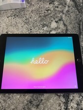 Apple iPad 6th Gen 128GB WiFi + Cellular A1954 Space Gray 9.7” iPadOS 17 Clean