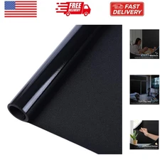 Blackout Window Film, Sun Heat Blocking Privacy Cover for Glass, Removable Op...