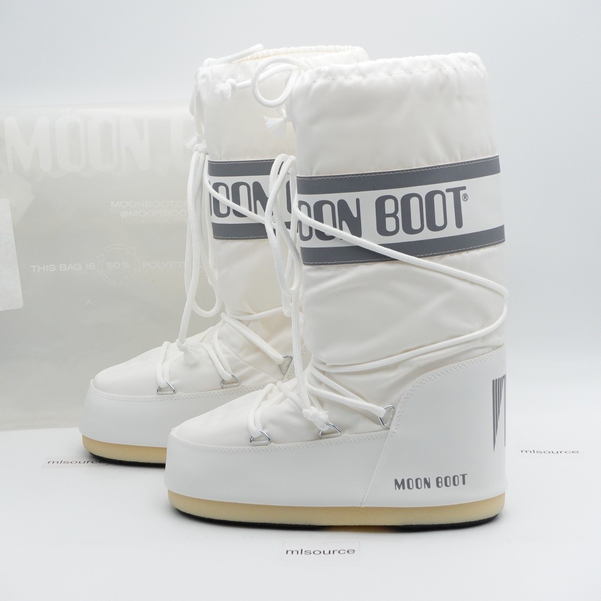 Women's 8-9.5 / EU 39-41 Moon Boot Icon Nylon Winter Snow Boots