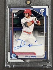Dante Nori 2024 1st Bowman Draft Auto Chrome Prospect Autographs Phillies