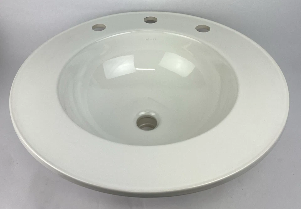 Kohler Camber K-2282-10-0 Lavabo Drop-in Baño Lavabo Redondo Fregadero OD 21" Foto 2 de 4