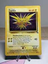 Zapdos Fossil 15/62 Holo Rare Unlimited Pokemon TCG Card English 1999 on eBay