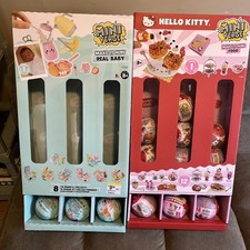 LOT OF 18 NEW HELLO KITTY MINIVERSE MAKE IT MINI FOOD SERIES 1 AND REAL BABY