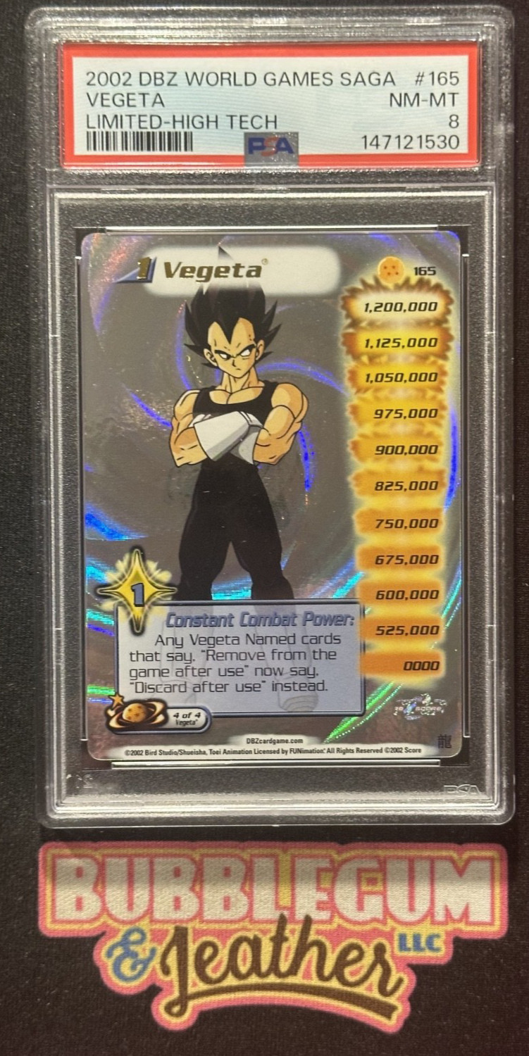 2002 Dragon Ball Z World Games Saga Vegeta Limited High Tech PSA 8 1 Higher