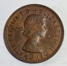 1961 Australia Half Penny - Unc - Kangaroo Design. Crisp Bronze Coin - No 