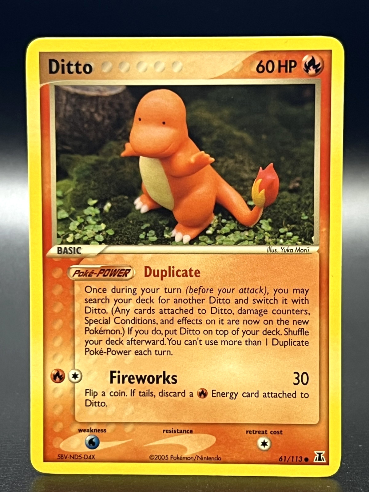 Ditto 61/113 (Charmander) EX Delta Species 2005 Vintage Pokémon TCG - NM