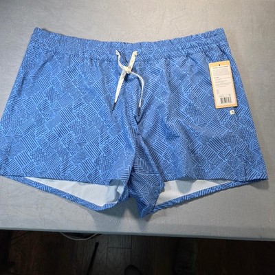 Marika Adventure Cassidy Print Shorts XXL Blue Granada Sky Multi Line Ripstop