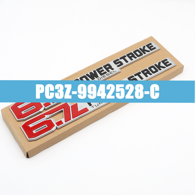 #ad 2Pcs For 2023 25 F250 F350 Super Duty 6.7L Power Stroke Diesel Emblem Black Red $38.99