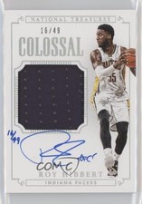 2014-15 National Treasures Colossal Jersey Signatures 16/49 Roy Hibbert Auto 0b2