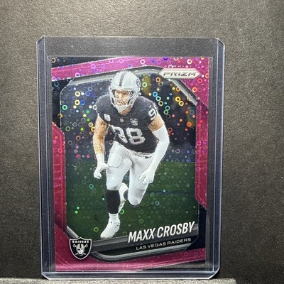 Panini Prizm Maxx Crosby Pink No Huddle Prizm #195 /25 Raiders 2025