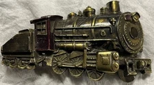 Vintage LOCOMOTIVE TRAIN Belt Buckle - The Great American Buckle Co Metal 1980
