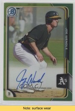 2015 Bowman Chrome Prospects Green Refractor 26/99 Joey Wendle Joe Auto READ 4l3