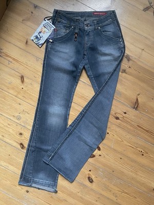 Miss Sixty Crimson Blue Jeans Denim W25/L34 extra low waist slim fit bootcut