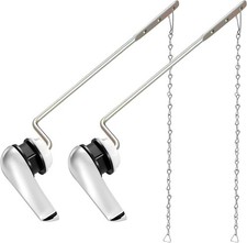 2 Pack Toilet Handle Replacement Kit, Universal Front Mount Toilet Flush Lever R