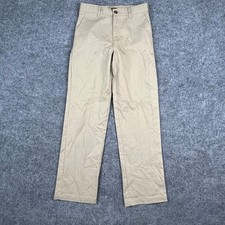 Dickies Khaki School Uniform Pants Kids Size 14 Tan Straight Leg Cotton Blend