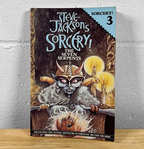 Steve Jackson’s Sorcery! Book 3 The Seven Serpents 1984 Trade Paperback Penguin