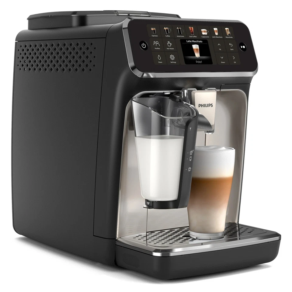 Philips 4400 LatteGo Automatic Espresso Machine, Black | 12 Recipe | EP4447/90 - Image 2 of 4