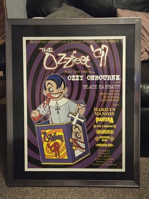 Ozzy Osbourne Poster (Orginal 1997 Ozzfest Black Sabbath) 18x24