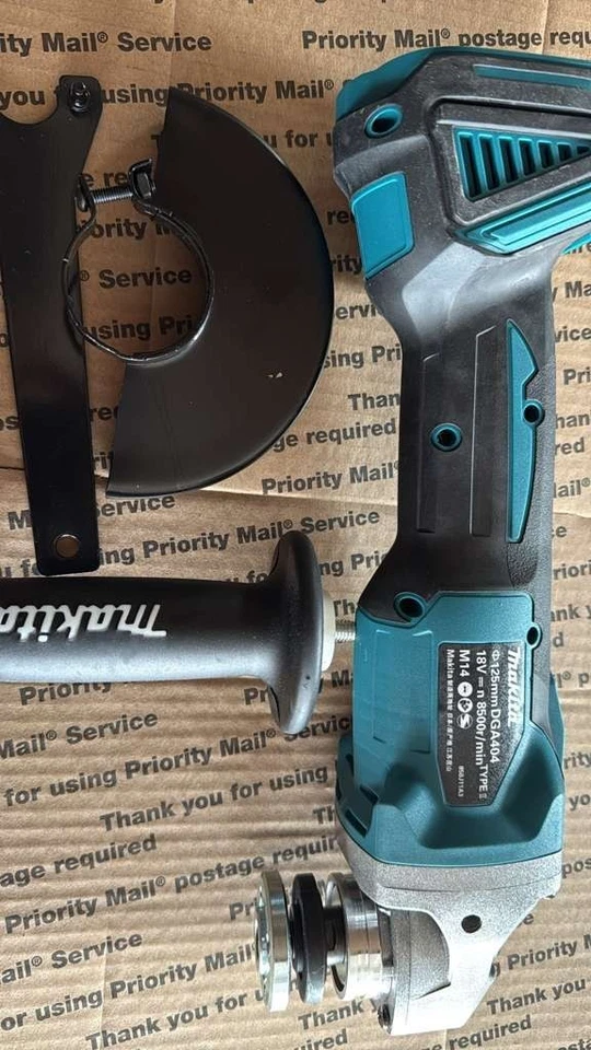 Amoladora angular Makita DGA404 18V 125mm máquina de corte recargable (solo herramienta) Foto 3 de 4