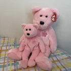 Ty SAKURA Y2K  Japanese VINTAGE Original Beanie Buddy & Beanie Baby, Lot Of 2