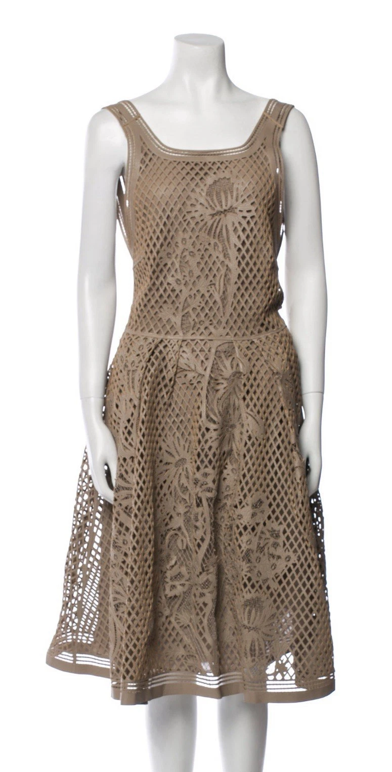 Abito Dentelle Christian Dior in pelle di agnello lunghezza media. TAGLIA US 8 FR 40 RIDOTTA