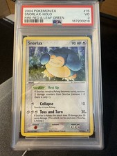 Snorlax 15/112 EX FireRed & LeafGreen Holo PSA 3 on eBay